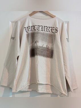 YZY Vultures Long T Beige Men's from the Spring/Summer 24 Authentic Size 2/M